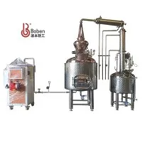 500L कॉपर पॉट अभी भी आवश्यक तेल आसवन उपकरण
