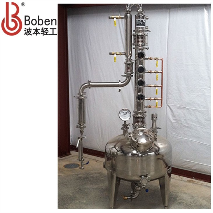 Stainless Steel & Copper Flute Column Still