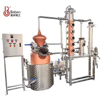 100L कॉपर हाइब्रिड स्टिल पॉट + कॉलम डिस्टिलरी